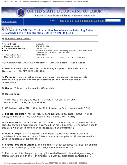 91435174-cpl-02-01-023-cpl-2-123-inspection-procedures-for-enforcing-subpart-l-scaffolds-used-in-construction-29-cfr-1926450-454