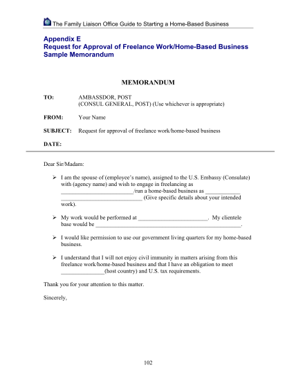 91531278-appendix-e-request-for-approval-of-lance-workhome-based-state