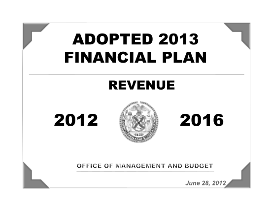 93098152-revenue-financial-plan-detail-fiscal-years-2012-2016-june-2012-plan-nyc