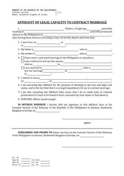 Free Sample Letter Of Affidavit For Bonafide Marriage Vrogue Co