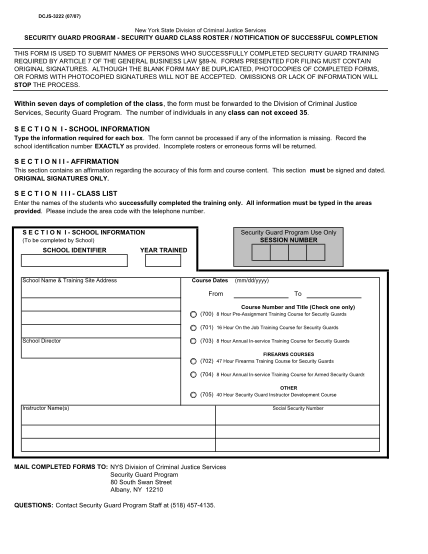 93143184-security-guard-program-class-roster-notification-of-sucessful-completion-dcjs-3222-forms-and-publications-criminaljustice-ny