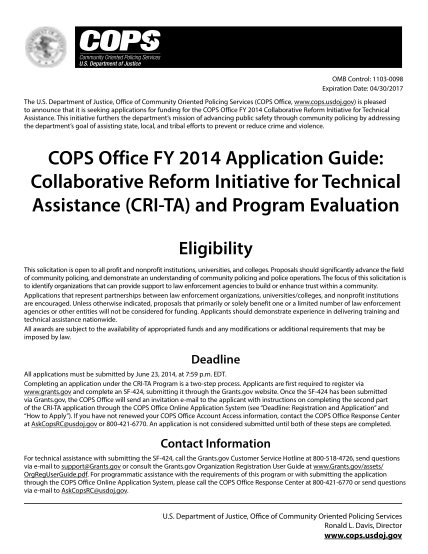 93249135-collaborative-reform-initiative-for-technical-assistance-cri-ta-cops-usdoj