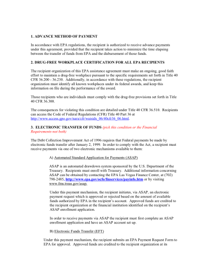 93574-40_cfr_part_31_-arra_administra-tive_award_cond-ition-1-advance-method-of-payment-in-accordance-with-epa-standard-forms-and-applications-epa