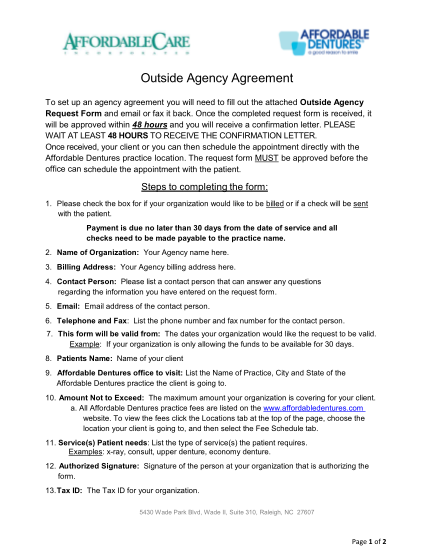 95195090-outside-agency-agreement-affordable-dentures