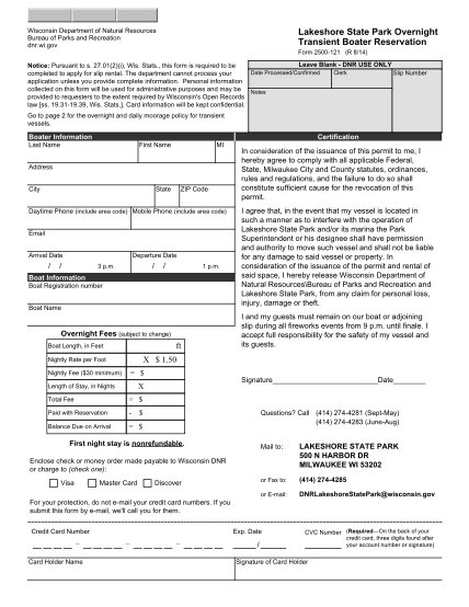 95278643-form-2500-121-lakeshore-state-park-overnight-transient-boater-reservation-form-2500-121-lakeshore-state-park-overnight-transient-boater-reservation-dnr-wi