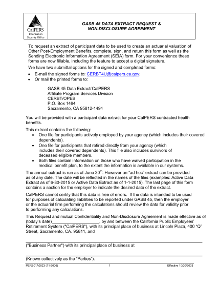 95356050-gasb-45-data-extract-request-amp-non-disclosure-agreement-gasb-45-data-extract-request-amp-non-disclosure-agreement-calpers-ca
