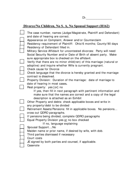 95383807-no-separation-agreement-no-spousal-support-checklist-h162-domestic-cuyahogacounty