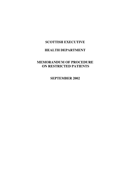 95480483-scottish-executive-health-department-memorandum-of-procedure-on-bb
