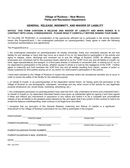 95834192-general-release-amp-waiver-form-template-7-2013-vor-prd-ruidoso-nm