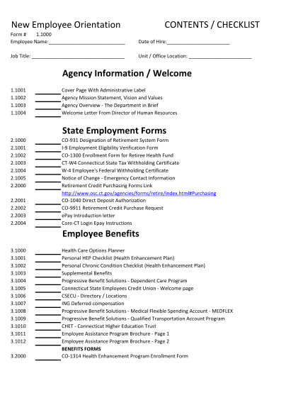 95978478-new-employee-orientation-contents-checklist-agency-ct