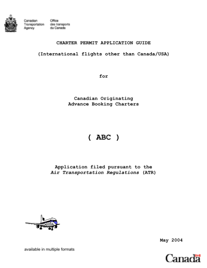96002105-charter-permit-application-guide-international-flights-other-than-canadausa-for-canadian-originating-advance-booking-charters-abc