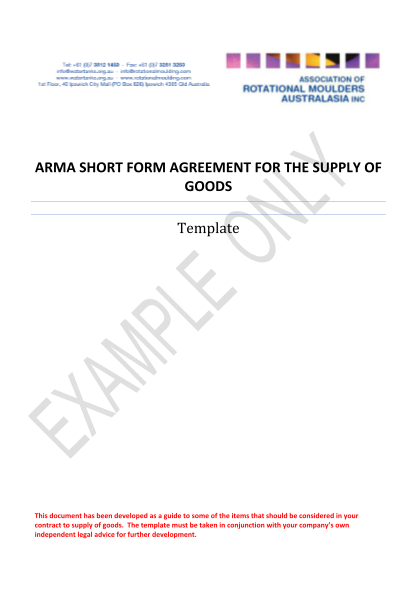 96835534-arma-short-form-agreement-for-the-supply-of-goods