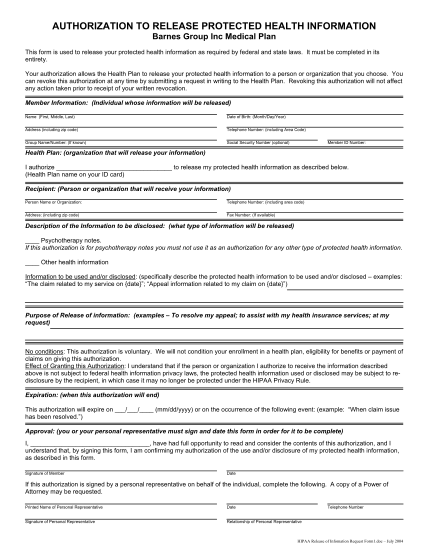 97090232-hipaa-release-of-information-form-barnes-group-benefits