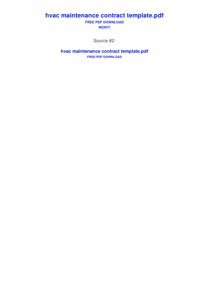 98245939-hvac-maintenance-contract-template-bing-pdf-links