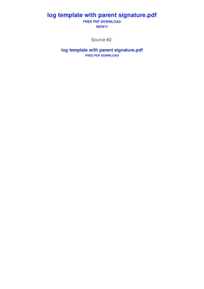 98246246-log-template-with-parent-bsignatureb-bing-pdf-links