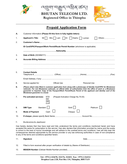 98288639-registered-office-in-thimphu-prepaid-application-form-a-telecom-net