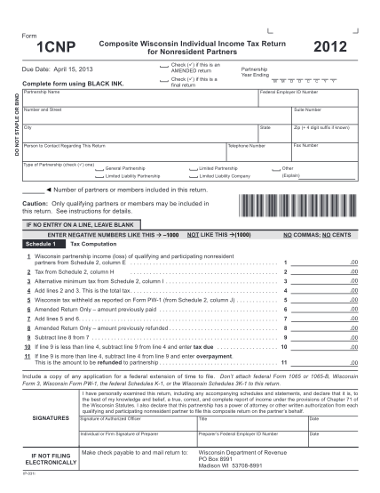 98488344-form-1cnp-due-date-april-15-2013-check-if-this-is-an-amended-return-complete-form-using-black-ink-revenue-wi