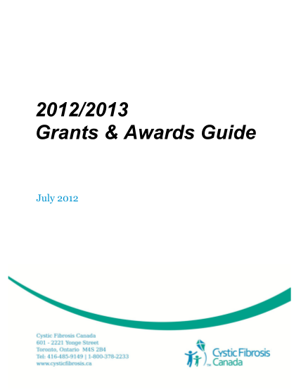 98632437-20122013-cystic-fibrosis-canada-grants-amp-awards-guide