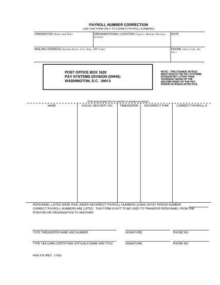 98969255-payroll-number-correction-post-office-box-1620-pay-oma-od-nih