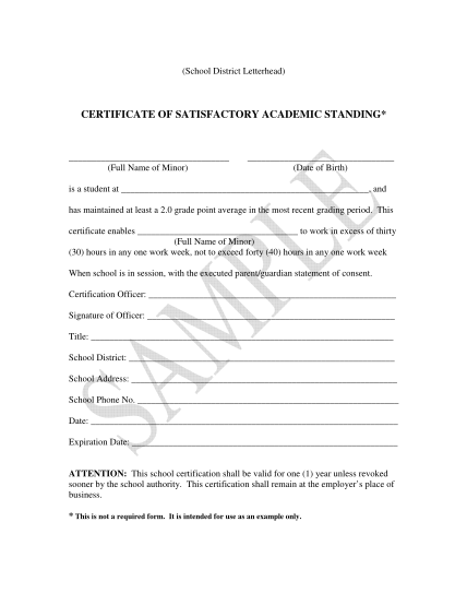 98980154-certificate-of-satisfactory-academic-standing-formpdf-labor-ky