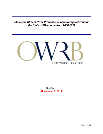 99212202-statewide-streamriver-probabilistic-monitoring-network-for-owrb-ok