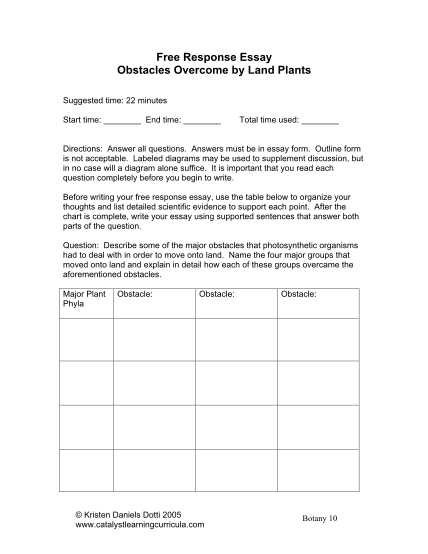 99221105-response-essay-obstacles-overcome-by-land-plants