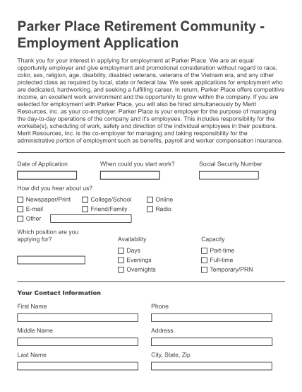99227535-parker-place-retirement-community-employment-application