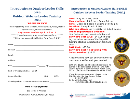 99453460-introduction-to-outdoor-leader-skills-outdoor-calumet-council-calumetcouncil