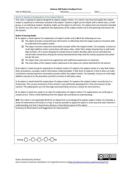 99481138-achieve-oer-rubric-feedback-form-title-of-materials-reviewer-schools-fwps