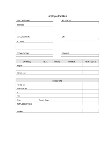34 free paystub generator - Free to Edit, Download & Print | CocoDoc