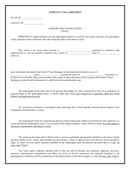 affidavit-and-agreement-form