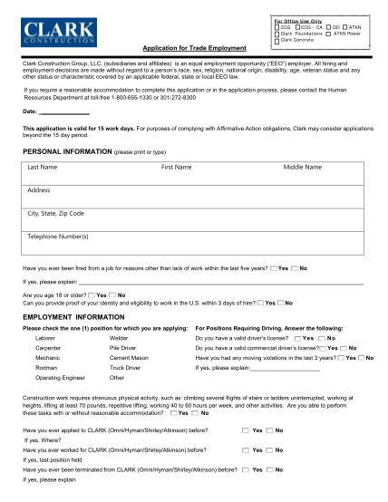 application-for-trade-employment-clark