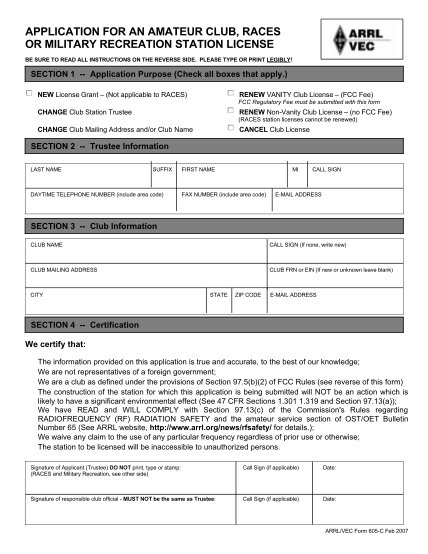 arrl-vec-form-605-c