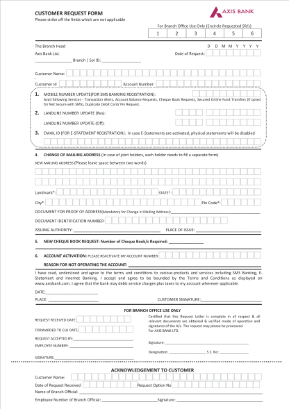 axis-bank-customer-request-form