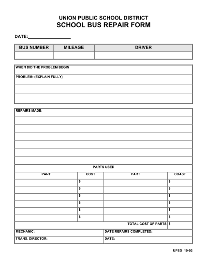 46 free printable auto repair order forms Free to Edit Download