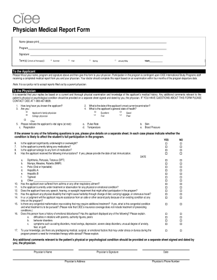 ciee-physician-medical-report-form