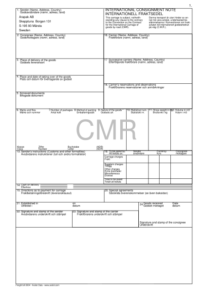 cmr-document-sample
