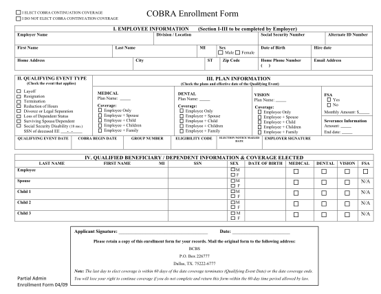 cobra-enrollment-form