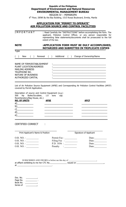 denr-permit-to-operate-form