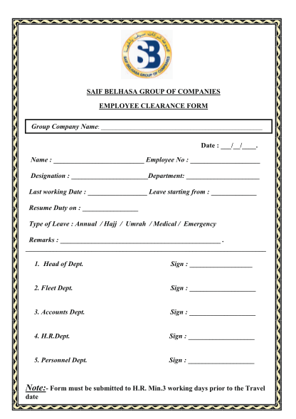 employee-clearance-form