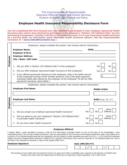 employee-health-insurance-disclosure
