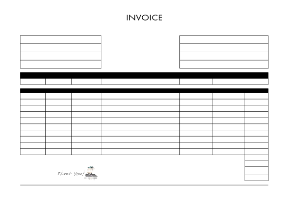 invoice template fillable pdf