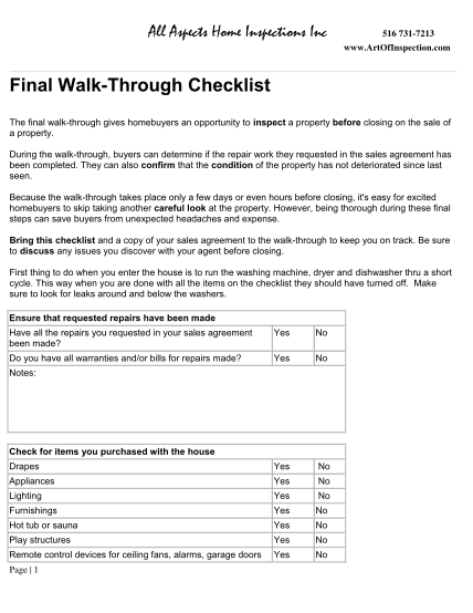 final-walk-through-checklist