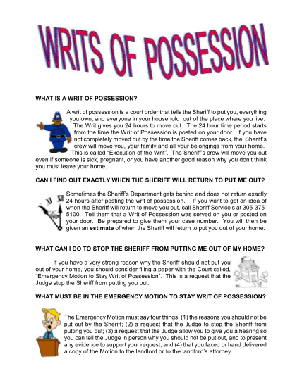 form-11-writ-of-possession