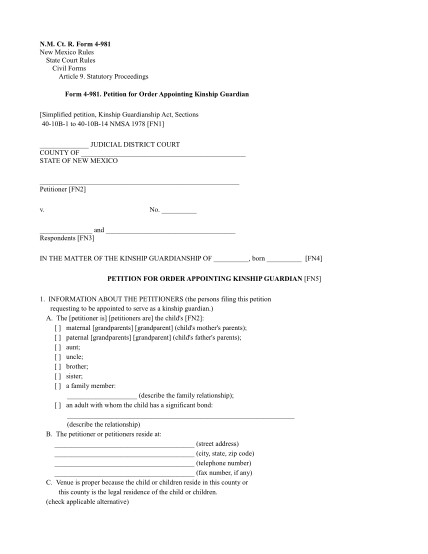 14 Free Printable Guardianship Forms Free To Edit Download And Print Cocodoc 8945