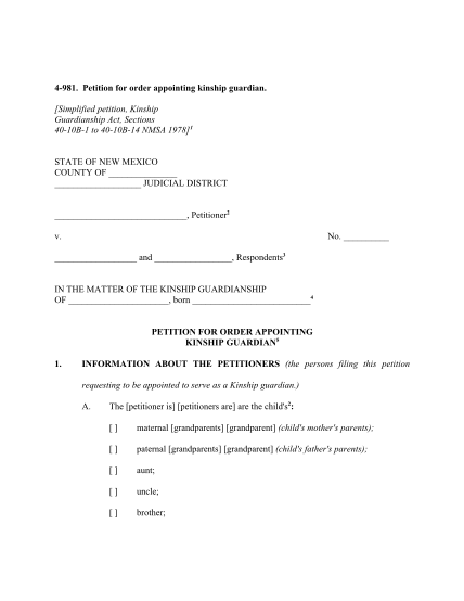 14 Free Printable Guardianship Forms Free To Edit Download And Print Cocodoc 5857