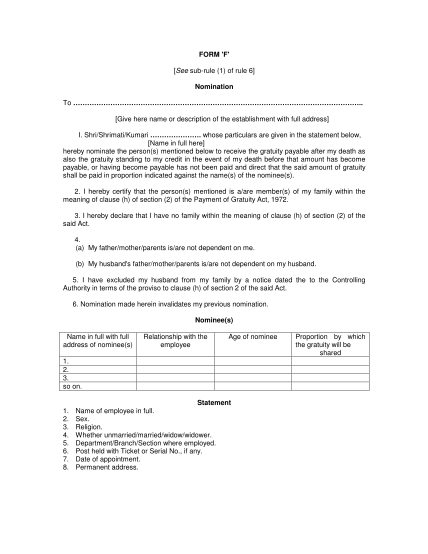 gratuity-form
