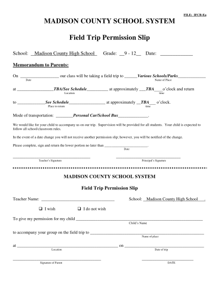 high-school-field-trip-permission-form