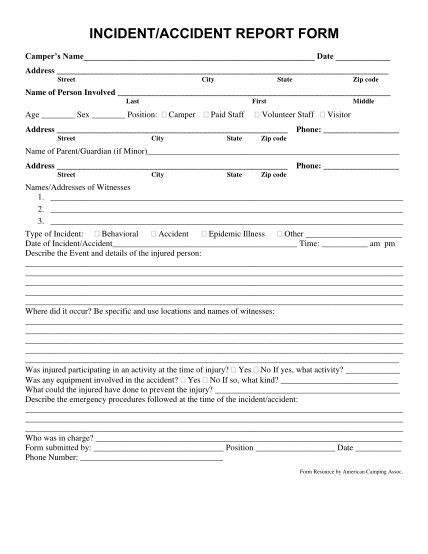 31 Incident Reporting Form Page 2 Free To Edit Download And Print