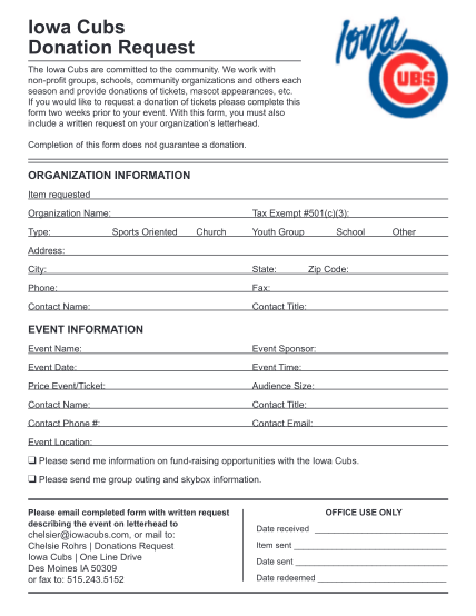 iowa-cubs-donation-request